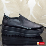 Pantofi Sport Piele Naturala Neagra Lorena 3485-3