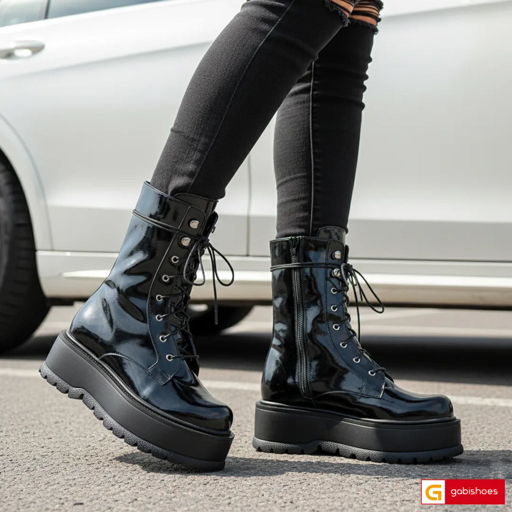 Material: Piele Naturala&nbsp;
Culoare:&nbsp;Negru
Tip: Bocanci&nbsp;&nbsp;
Stil: Casual

- Bocanci piele naturala neagra lucioasa
- Bocanc cu siret si fermoar, inaltime 27 cm
- Talpa neagra, varf rotunt, interior brant cu burete special, mesina naturala neagra si&nbsp;blanita neagra&nbsp;:la cerere mesina naturala complet +30 lei&nbsp; &nbsp; &nbsp; &nbsp; &nbsp; &nbsp; &nbsp; &nbsp; &nbsp; &nbsp; &nbsp; &nbsp; &nbsp; &nbsp; &nbsp; &nbsp; &nbsp; &nbsp; &nbsp; &nbsp; &nbsp; &nbsp; &nbsp; &nbsp; &nbsp; &nbsp