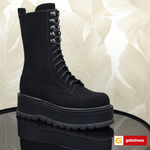 Ghete Dama Piele Naturala Intoarsa Neagra Lorena 1339-24