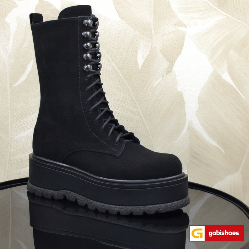 Ghete Dama Piele Naturala Intoarsa Neagra Lorena 1339-24