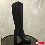 Cizme Cowboy Piele Naturala Neagra Lorena 3573-3