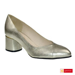 Material: Piele Naturala&nbsp;
Culoare: Aurie
Tip: Pantofi
Stil: Office
Caracteristici Pantofi Office piele naturala aurie
- Pantofi piele naturala aurie
- Pantofi Office cu burete special extra-confort
- Talpa neagra , brant interior cu burete special , mesina naturala
- Inaltime toc : 6 cm cu ornament special argintiu
- Schimb gratuit
*Masuratori realizate pentru marimea 37.

Pantofii sunt confectionati din piele de calitate superioara.

Talpa pantofilor office din piele naturala este din thunit.

Acesti 