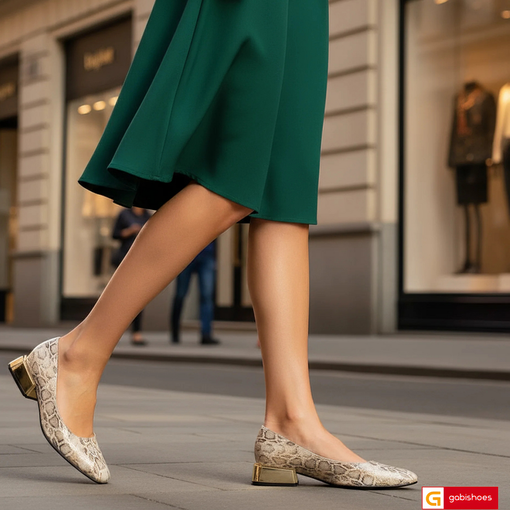 Material: Piele Naturala&nbsp;
Culoare:Bej cu auriu
Sfat: Pantofi
Stil: Elegant

- Pantofi piele naturala bej cu auriu cu model&nbsp;
- Pantofi&nbsp;cu burete extra-confort special
- Talpa neagra, varf patrat, brant interior cu burete special din mesina naturala bej
- Inaltime toc: 3 cm negru lac cu auriu special
- Schimb gratuit
* Masuratori realizate pentru marimea 37