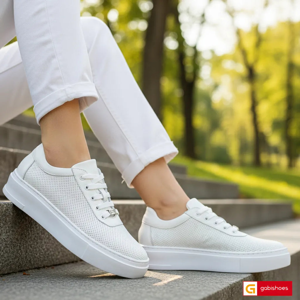 Pantofi Sport Dama Piele Naturala Alba Lorena 3214-1

Material: Piele Naturala
Culoare: Alba
Tip: Pantofi
Stil: Sport
Caracteristici: Pantofi sport piele naturala alba cu model gaurele
- Pantofi piele naturala alba ,&nbsp; sistem de inchidere cu siret&nbsp;
- Pantofi sport cu burete special extra-confort
- Talpa alba cusuta , brant interior cu burete special , mesina naturala&nbsp;&nbsp;
- Inaltime talpa : 4.5 cm&nbsp;
- Schimb gratuit
*Masuratori realizate pentru marimea 37.

Pantofii sunt confectionati di