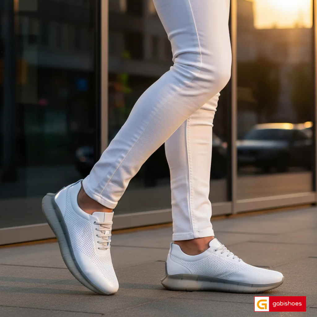 Pantofi Sport Piele Naturala Bej Gabriel 3821-3

Material: Piele Naturala
Culoare: Alba
Tip: Pantofi
Stil: Sport
Caracteristici Pantofi sport piele naturala alba cu model gaurele mici
- Pantofi piele naturala sistem de inchidere cu siret&nbsp;
- Pantofi sport cu burete special extra-confort
- Talpa gri cu bej , brant interior cu burete special , mesina naturala&nbsp;&nbsp;
- Inaltime talpa : 3,5 cm&nbsp;
- Schimb gratuit
*Masuratori realizate pentru marimea 41.

Pantofii&nbsp;sunt confectionatii din piele d