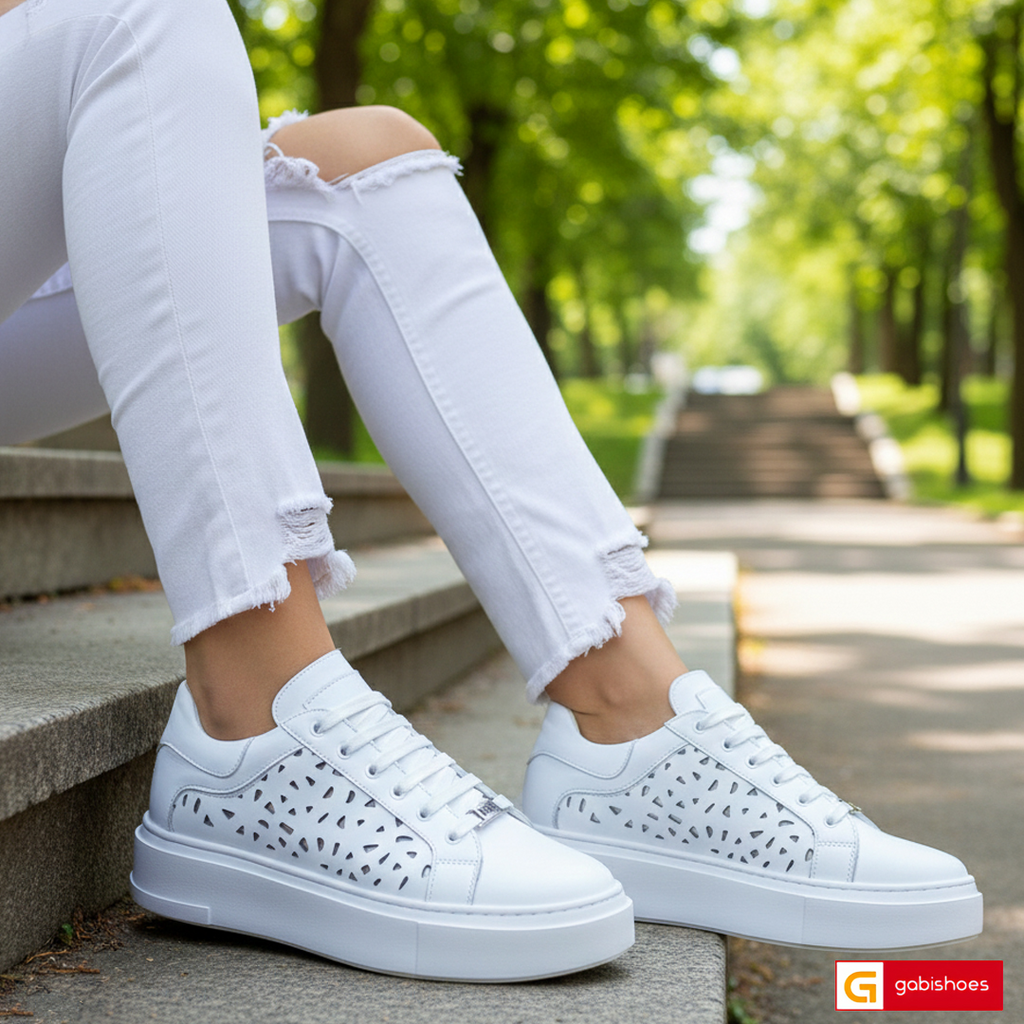 Pantofi Sport Piele Naturala Alba Lorena 3221-2

Material: Piele Naturala
Culoare: Alba
Tip: Pantofi
Stil: Sport
Caracteristici Pantofi sport piele naturala alba si piele naturala alba cu gaurele
- Pantofi piele naturala alba,&nbsp; sistem de inchidere cu siret&nbsp;
- Pantofi sport cu burete special extra-confort
- Talpa&nbsp;alba cusuta , brant interior cu burete special , mesina naturala&nbsp;&nbsp;
- Inaltime talpa : 5.5 cm&nbsp;
- Schimb gratuit
*Masuratori realizate pentru marimea 37.

Pantofii&nbsp;s