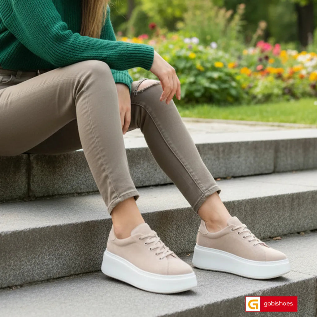 Material: Piele Naturala Intoarsa
Culoare: Taupe
Tip: Pantofi
Stil: Casual

- Pantofi piele naturala intoarsa&nbsp; ,pantofi cu siret
- Pantofi cu burete special extra-confort ,la cerere se poate face cu mesina naturala alba
- Talpa bej cusuta, varf rotunt, brant interior cu burete special , mesina naturala bej
- Inaltime talpa : 5,5 cm in spate si 3 cm in fata ,talpa foarte usoara ,material spuma (eva )
- Schimb gratuit
*Masuratori realizate pentru marimea 37