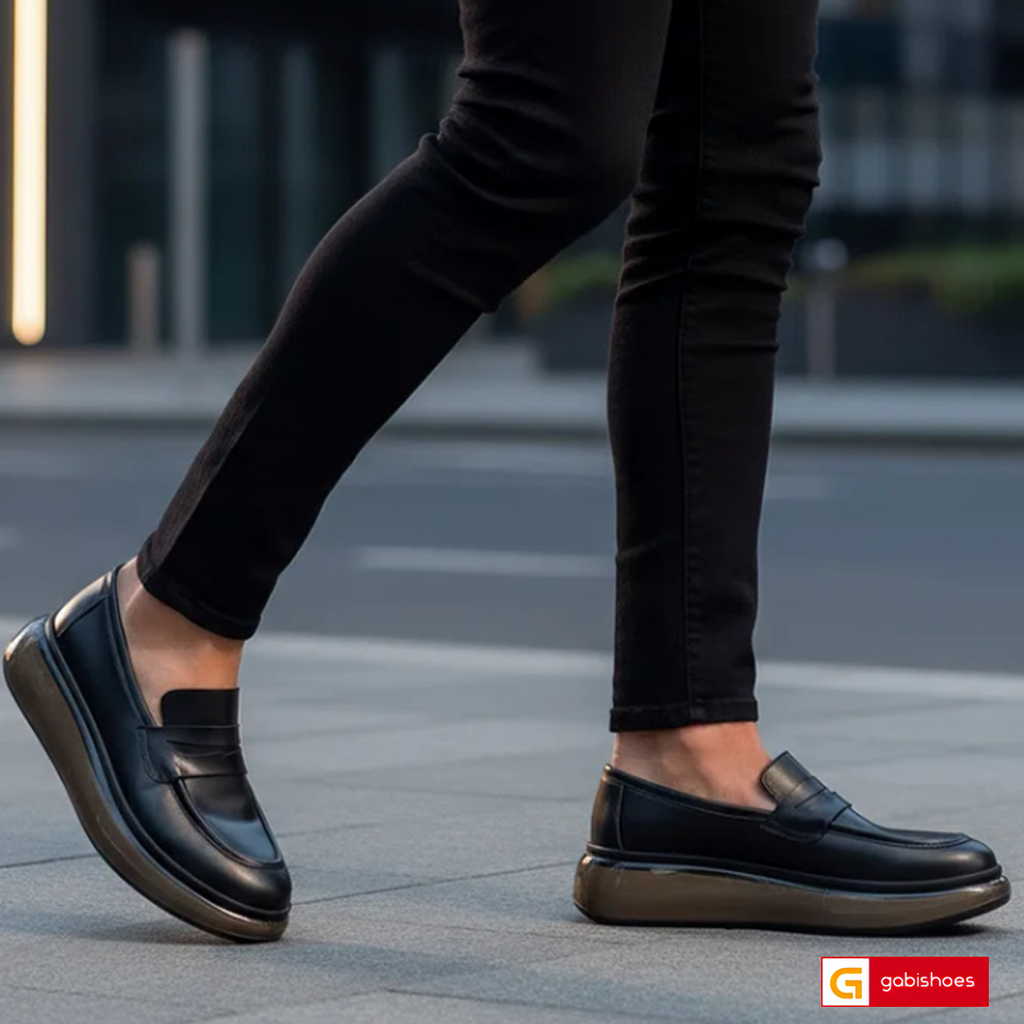 Pantofi Sport Piele Naturala Neagra Gabriel 4000-1

Material: Piele Naturala
Culoare: Neagra
Tip: Pantofi
Stil: Sport
Caracteristici Pantofi sport piele naturala neagra
- Pantofi piele naturala sistem de inchidere cu siret&nbsp;
- Pantofi sport cu burete special extra-confort
- Talpa negru cu alb cusuta , brant interior cu burete special , mesina naturala&nbsp;&nbsp;
- Inaltime talpa : 3 cm&nbsp;
- Schimb gratuit
*Masuratori realizate pentru marimea 41.

Pantofii&nbsp;sunt confectionatii din piele de calita