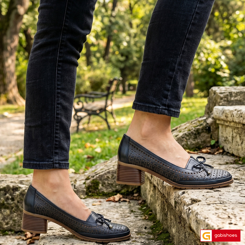 Pantofi Dama Piele Naturala Neagra Gabi Shoes 513 – GabiShoes