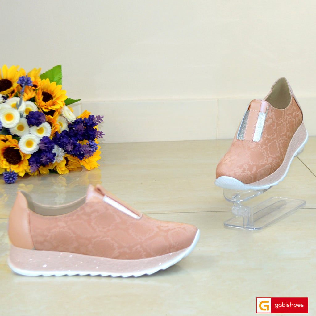 Pantofi Sport Piele Naturala Bronz Sabina 870-11