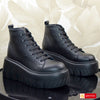 Ghete Sport Dama Piele Naturala Neagra Lorena 4095-1