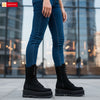 Ghete Dama Piele Naturala Intoarsa Neagra Lorena 1339-24
