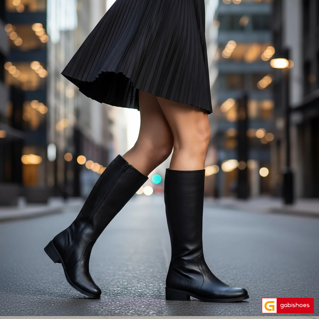 Material: Piele Naturala&nbsp;
Culoare:&nbsp;Negru&nbsp;
Tip:&nbsp;Cizme Dama
Stil:&nbsp;Casual

- Cizme piele naturala negru&nbsp;box
- Cizme cu&nbsp; fermoar&nbsp;
- Talpa&nbsp;neagra , varful rotund
- Inaltime : 34 cm de la talpa in sus , toc 4 cm
- Interior mesina neagra si material textil negru,-mesina naturala complet +35 lei
*Masuratori realizate pentru marimea 37