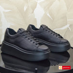 Pantofi Sport Dama Piele Naturala Neagra Lorena 3807-6