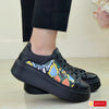 Pantofi Sport Piele Naturala Neagra Lorena 5000-2026