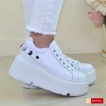 Pantofi Sport Piele Naturala Alba Lorena 3998-1