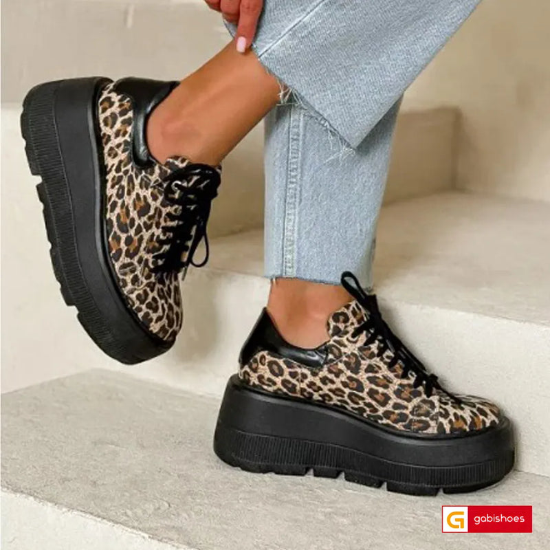 Pantofi Sport Piele Naturala Neagra Gabinna 3501-10 S