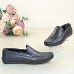 Mocasini Piele Naturala Neagra Gabriel 450