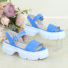 Sandale Casual Dama Piele Naturala Blue Lorena 1190-4