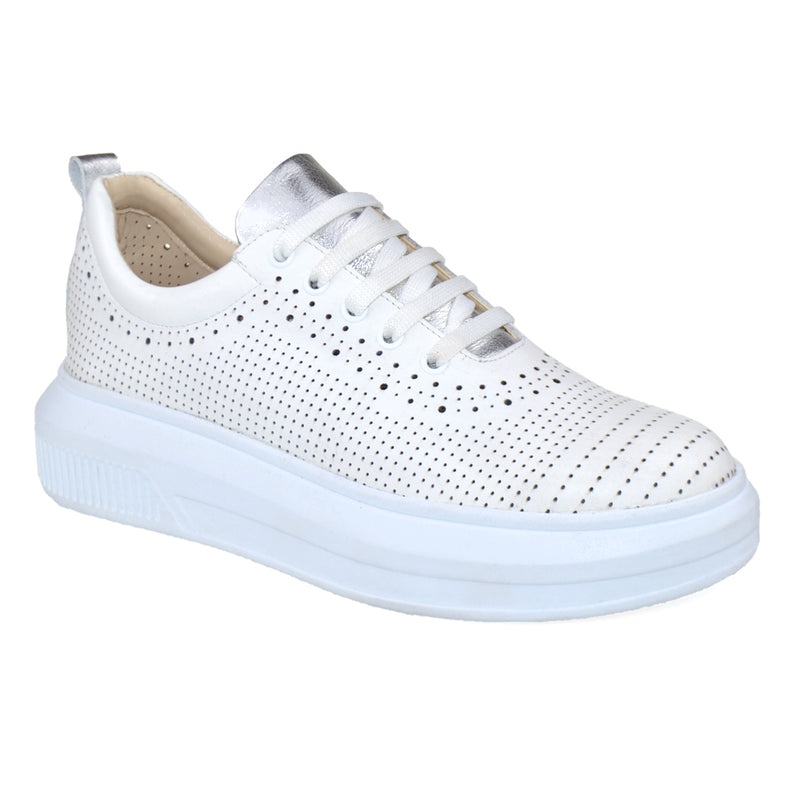 Pantofi Sneakers Piele Naturala Alba Susan VII