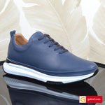 Pantofi Sport Piele Naturala Albastru Gabriel 205