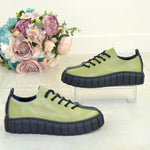 Pantofi Sport Piele Naturala Carolyna Verde TOKIO