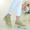 Pantofi Casual Piele Naturala Lorena Verde TOKIO III