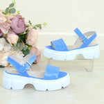 Sandale Casual Dama Piele Naturala Blue Lorena 1190-4