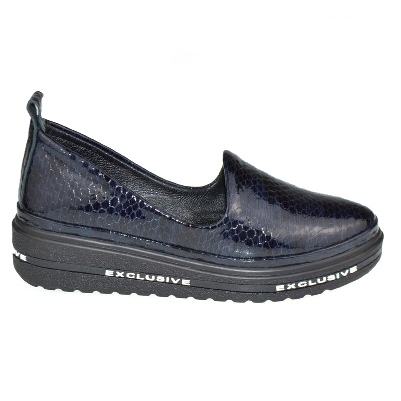 Pantofi Casual Dama Piele Naturala Bleumarin Lorena 450