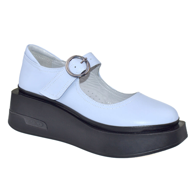 Pantofi Dama Piele Naturala Blue Raluca 823