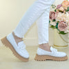 Pantofi Casual Piele Naturala Alba Gabina 714