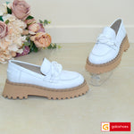 Pantofi Casual Piele Naturala Alba Gabina 714