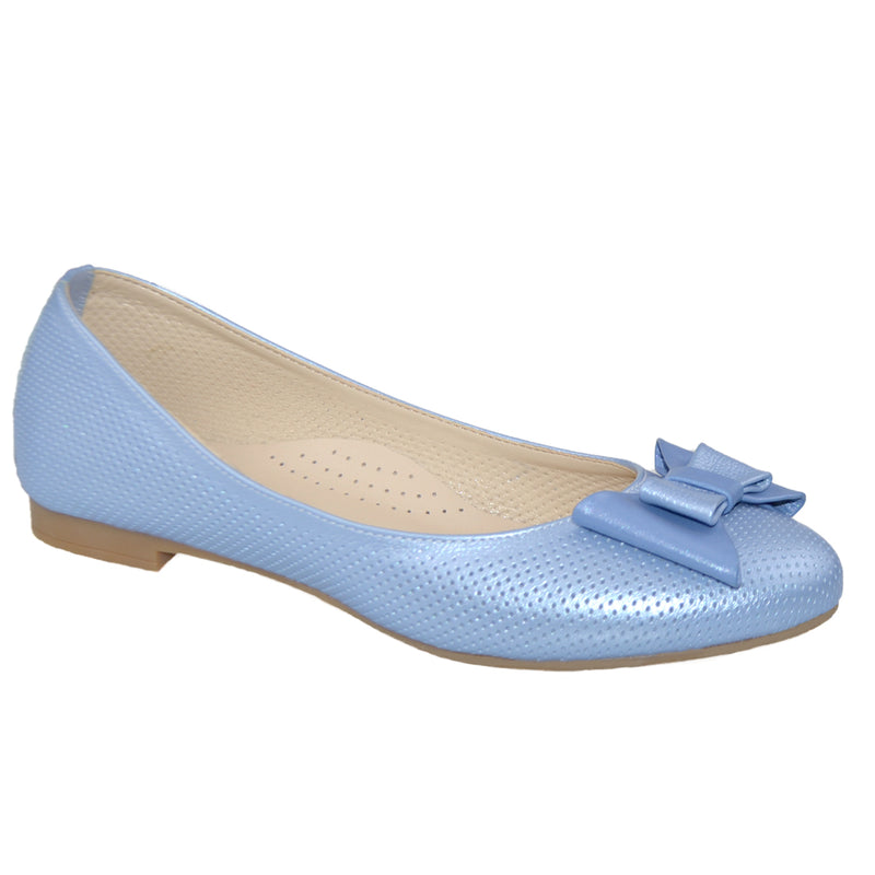 Balerini Piele Naturala Blue Gabriela 1057-2