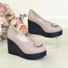 Pantofi Dama Piele Naturala Bej Sandy 1312-5