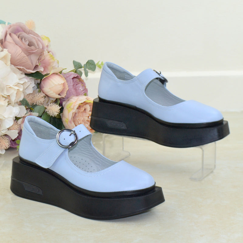 Pantofi Dama Piele Naturala Blue Raluca 823