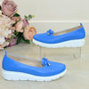 Pantofi Casual Dama Piele Naturala Blue Gabriela 633