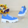 Pantofi Casual Piele Naturala Sandy Blue TOKIO