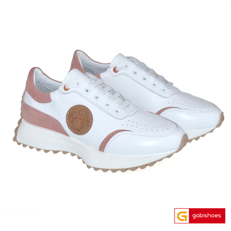 Pantofi Casual Piele Naturala Pudra Gabina 700