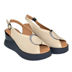 Sandale Casual Piele Naturala Bej Lorena 500