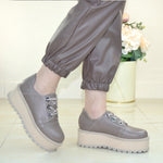 SNEAKERS Piele Naturala Medellin Taupe