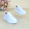 Sneakers Piele Naturala Alba Lorena II