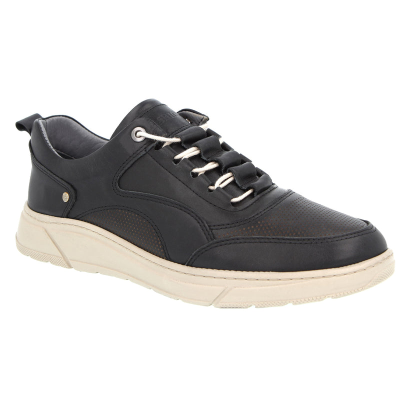 Pantofi Casual Piele Naturala Neagra Gabriel 17-2