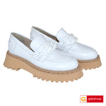 Pantofi Casual Piele Naturala Alba Gabina 714