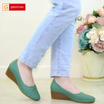 Pantofi Piele Naturala Verde Gabriela DT10 VERDE