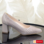 Pantofi Office Dama Piele Naturala Taupe Lorena 1879-4