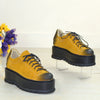 SNEAKERS Piele Naturala Medellin Mustar