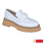 Pantofi Casual Piele Naturala Alba Gabina 714