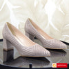 Pantofi Office Dama Piele Naturala Taupe Lorena 1879-4