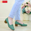 Pantofi Piele Naturala Verde Gabriela 290