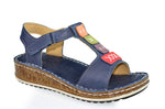 Sandale Casual Dama Piele Naturala DB1341 BLU